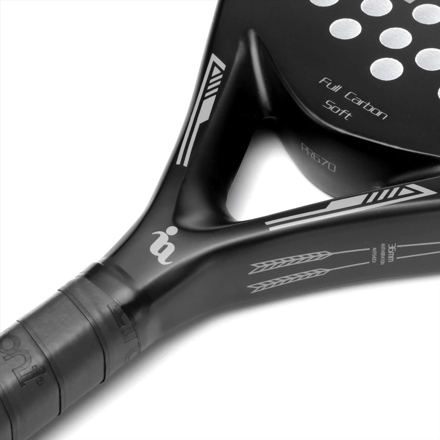 Ianoni PR670 Carbon Fibre PADEL RACKET - Black