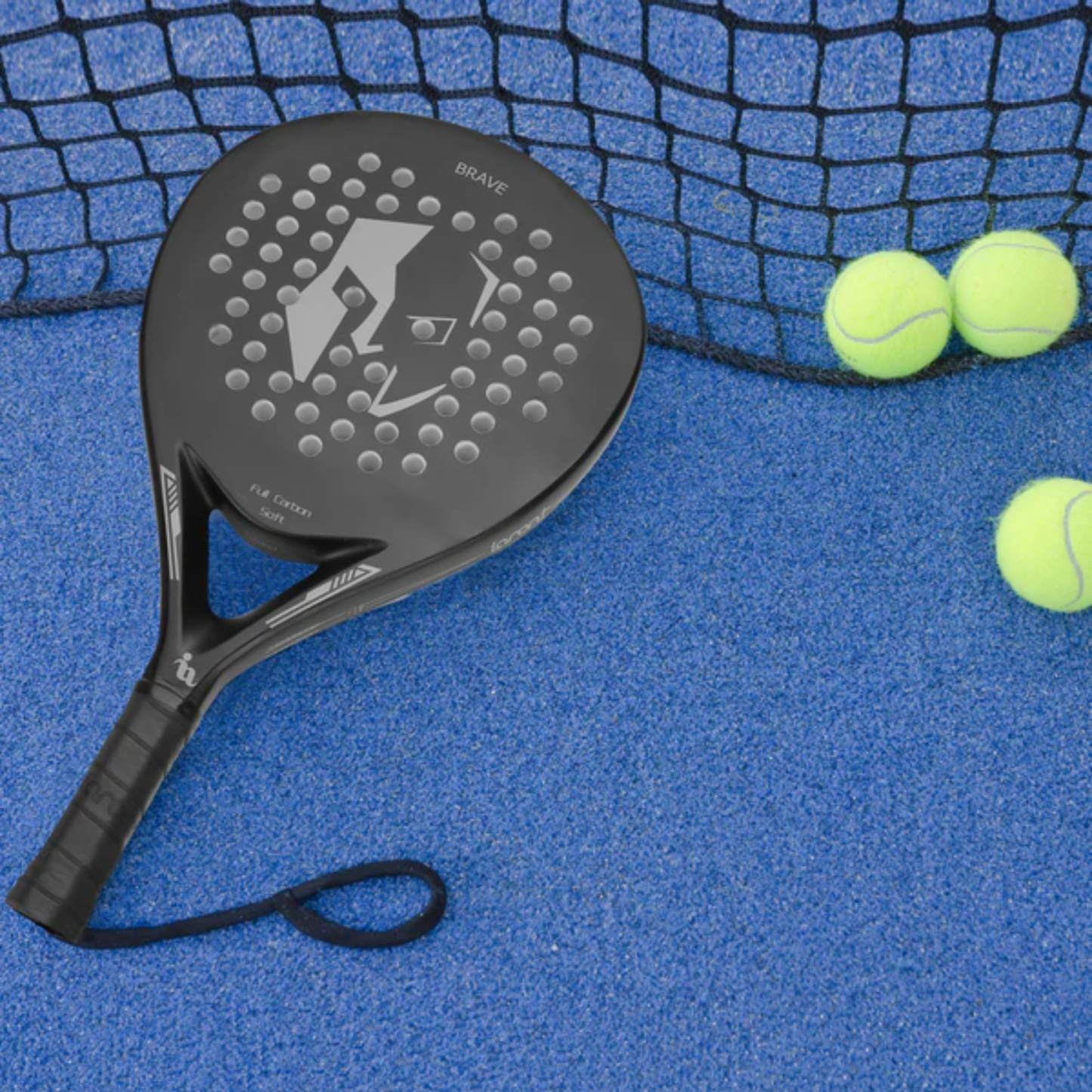 Ianoni PR670 Carbon Fibre PADEL RACKET - Black